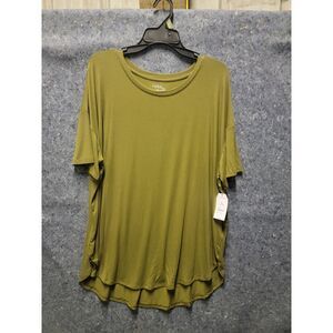 TT SS Crew Neck Tunic Tee Green Smoothe‎ Size XL